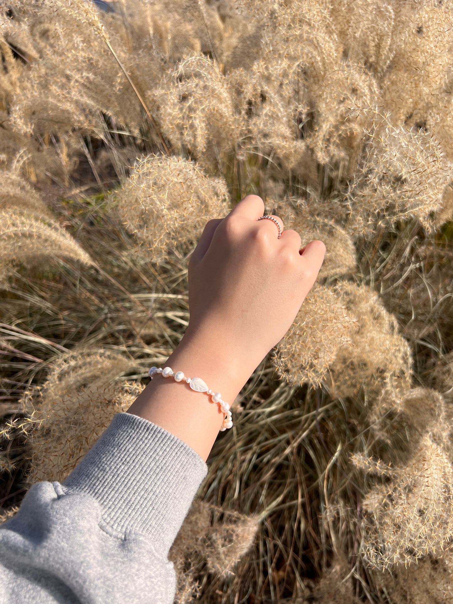 Leaf Pearl Bracelet