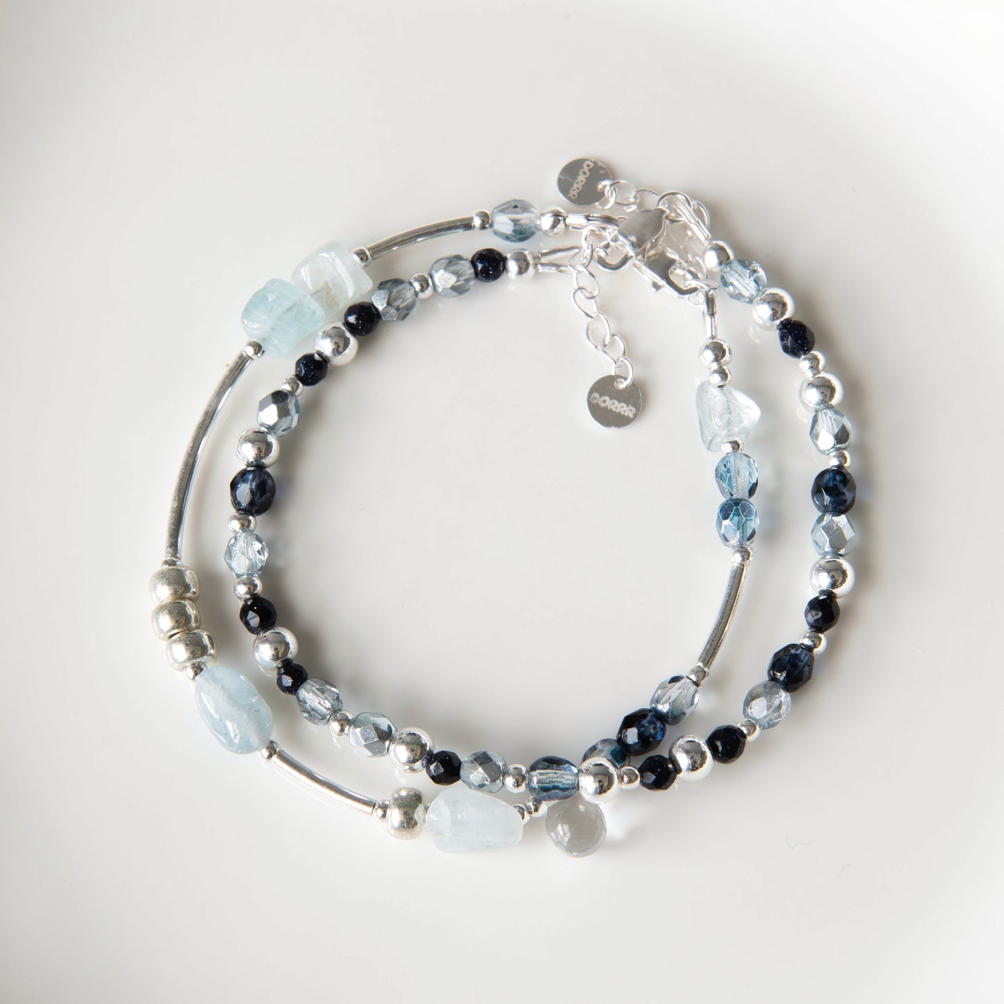 Blue and Silver Bracelet