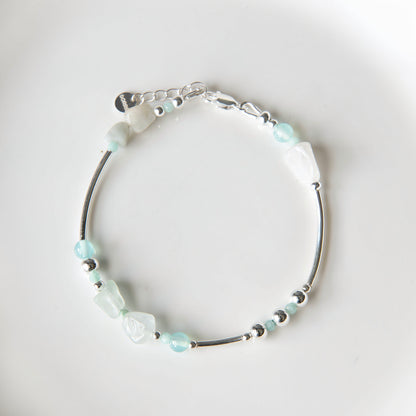 Turquoise Morganite Bracelet (OOAK)