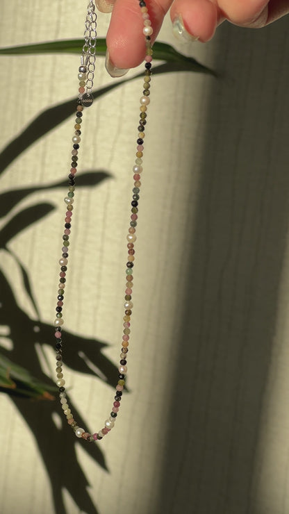 Rainbow Tourmaline Necklace